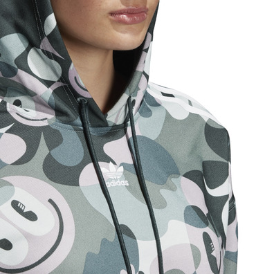 Adidas Originals Cropped Hoodie "Gallery Camo Smile"