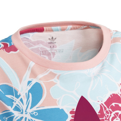 Adidas Originals Girls Trefoil Tee "Floral Spring"