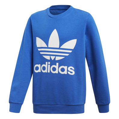 Adidas Originals Junior Trefoil Crew (Blue)