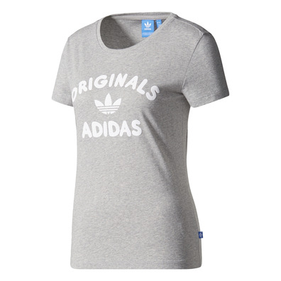 Adidas Originals Logo T-Shirt W (Medium Grey Heather)