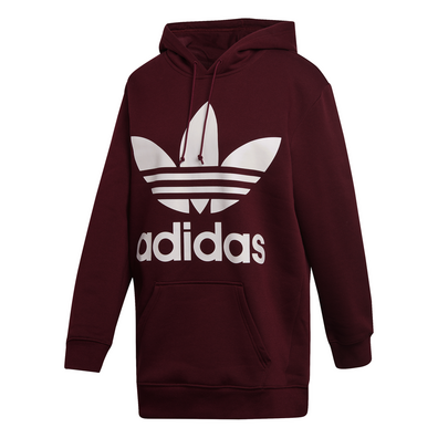 Adidas Oversized Trefoil Hoodie (Maroon)