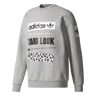 Adidas Originals Sweatshirt Street Graphic CR Long Sleeve (mediun grey)