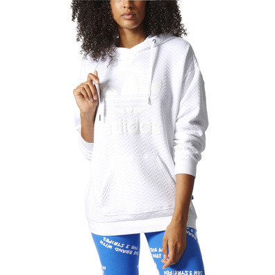 Adidas Originals Trefoil Logo Hoodie "New York" (white Snow)