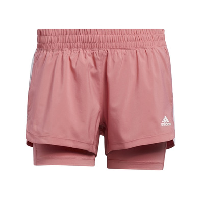 Adidas Pacer 3-Stripes Woven 2 In 1 Shorts