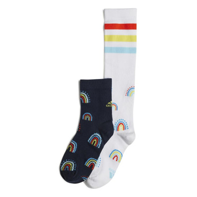 Adidas Kids Rainbow Socks 2 Pairs