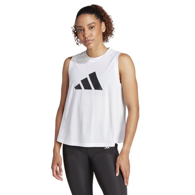 Adidas Train Essentials Big Performance Logo Wmns Tank "White"