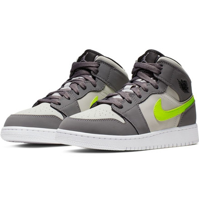 jordan 1 mid gunsmoke volt junior