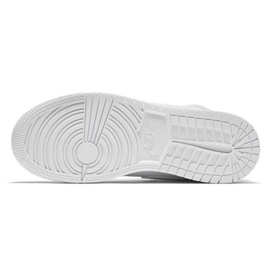 Air Jordan 1 Mid (GS) Shoe "White"