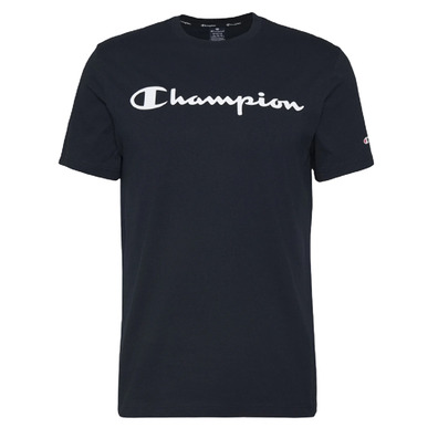 Champion Legacy Cotton Contrast Scrip Logo T-shirt "Navy"