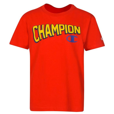 Champion Legacy Kids Graphic Crewneck T-Shirt "Red"