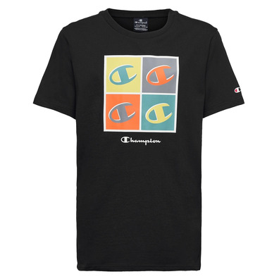 Champion Legacy Kids Graphic Square Logo T-Shirt "Black"