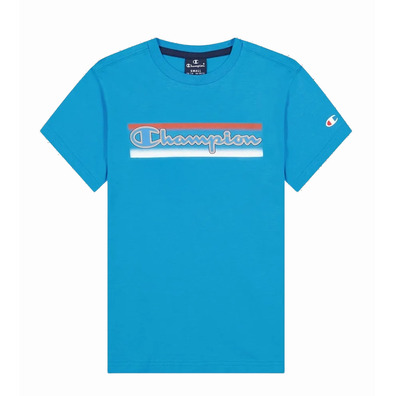 Champion Legacy Kids Graphic T-Shirt / Short Set "Light Blue"