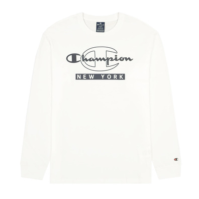 Champion Legacy New York Graphic Print Long-Sleeve T-Shirt "White"