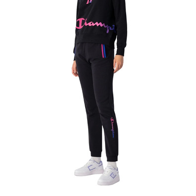 Champion Legacy Plush Pants with Colorful Details "Black"