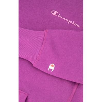 Champion Legacy Wn´s Small Script Logo Print Hoodie "Purple"