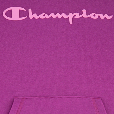 Champion Wn´s Legacy Script Logo Print Cotton Terry Hoodie "Purple"