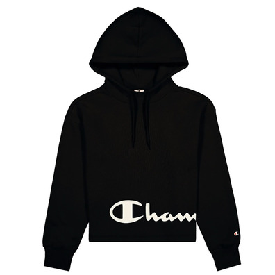 Champion Wn´s Legacy Script Logo Wraparound Print Boxy Fit Hoodie "Black"