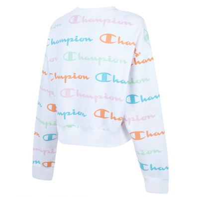 Champion Women´s Crewneck Sweatshirt Logo Allover Print