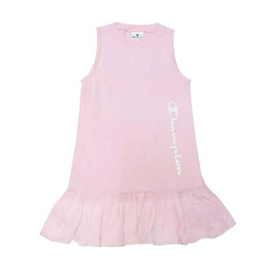 Champion Young Girls Script Vertical Logo Dress Tank "Pink"