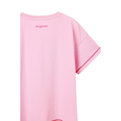 Desigual Girls Pink Panther Sequin T-Shirt