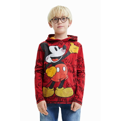 Desigual Junior Mickey Mouse Hooded T-shirt
