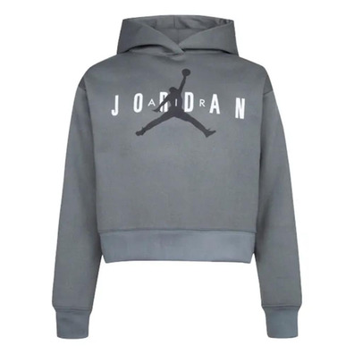 Jordan Girls Jumpman Logo Sustainable Hoodie "Smoke Grey"