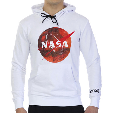 Nasa Mars Logo Planet Graphic Hoody "M11H-White"