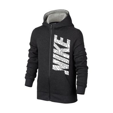 Nike Niño Sportswear Fleece Club Hoodie Boys (032/black heather/dk grey/white)