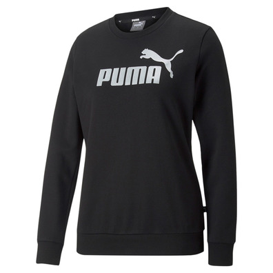 Puma ESS+ Metallic Logo Crew FL