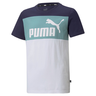 Puma Junior ESS+ Colorblock Tee