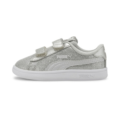 Puma Smash V2 Glitz Glam V Infant "Silver"