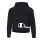 Champion Girls Legacy Script Logo Wraparound Print Boxi Hoodie "Black"