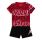 Jordan Infants JDB Play AOP Tee Short Set "Black"