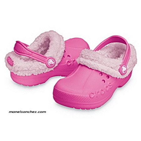Crocs Blitzen Niño  (fuxia/bubble)
