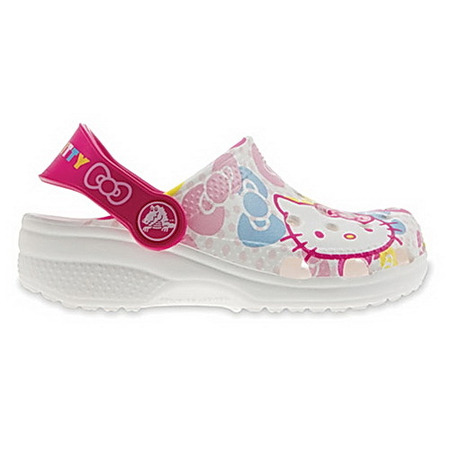 Crocs Girls Hello Kitty (blanco/fuxia)