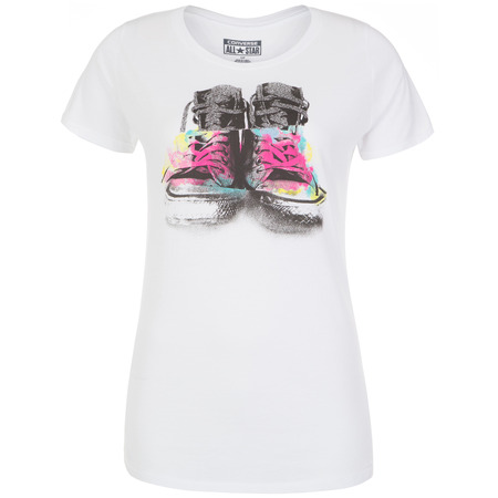 Converse Camiseta Static Chucks Collage (blanco)