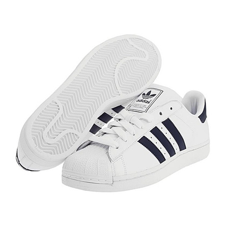 Adidas Superstar II  (blanco/marino)