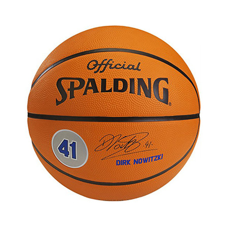 Balón Spalding Dirk Nowitzki (Talla 7/naranja)