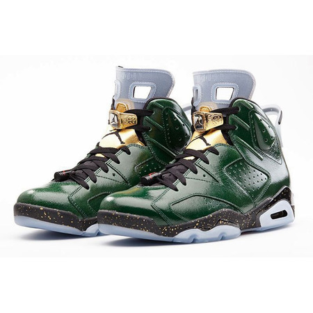 Air Jordan Retro VI "Champagne" (350/verde/dorado/negro/blanco)