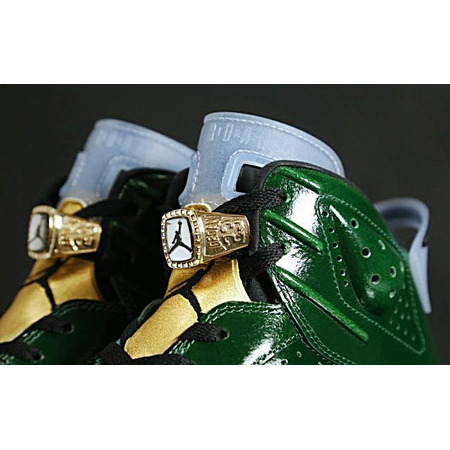 Air Jordan Retro VI "Champagne" (350/verde/dorado/negro/blanco)
