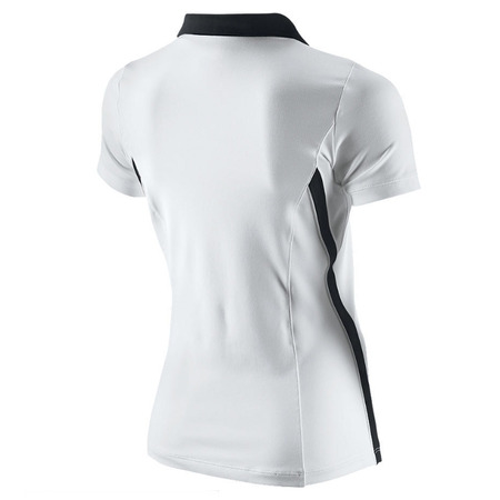 Nike Polo Mujer Tenis Backhand (blanco/negro)