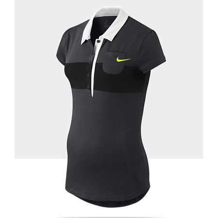 Nike Polo Mujer Para Tennis Dri-FIT Graphic (gris/negro/blanco)