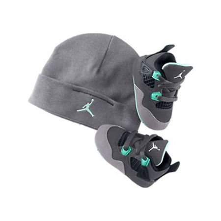 Air Jordan 4 Retro Bebé "Infant Crib" (033/gris/turquesa)