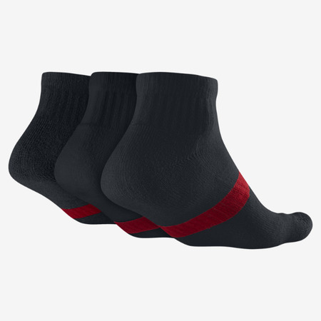 Calcetines Jordan DriFit Low Quarter (012/negro/rojo)