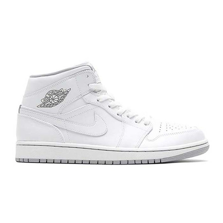 Air Jordan 1 Mid "White" (112/blanco/wolf grey)