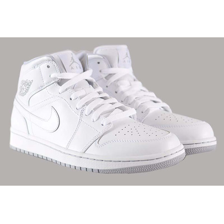 Air Jordan 1 Mid "White" (112/blanco/wolf grey)