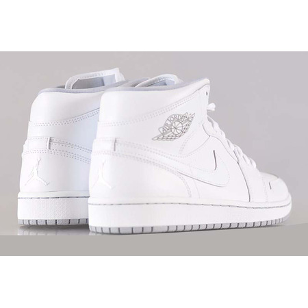 Air Jordan 1 Mid "White" (112/blanco/wolf grey)