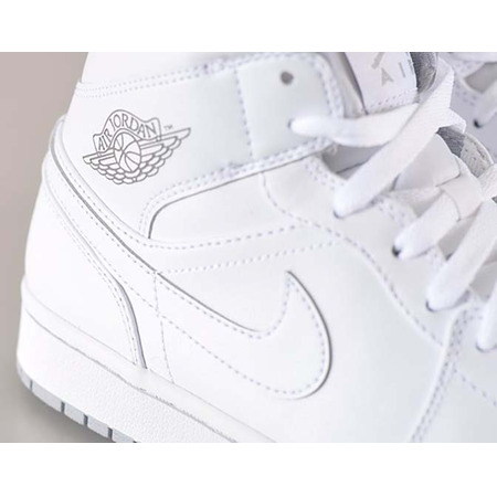 Air Jordan 1 Mid "White" (112/blanco/wolf grey)