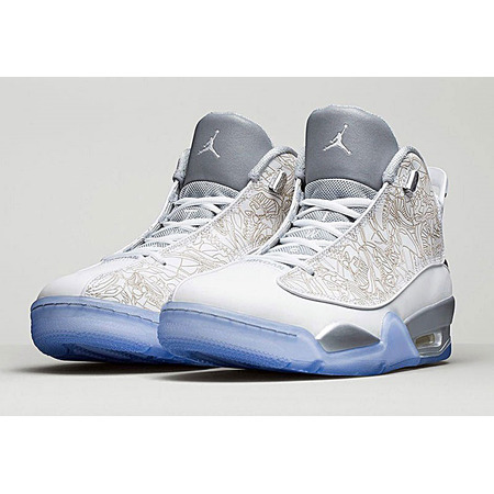 Air Jordan Dub Zero Laser "White" (100/blanco/gris metálic)