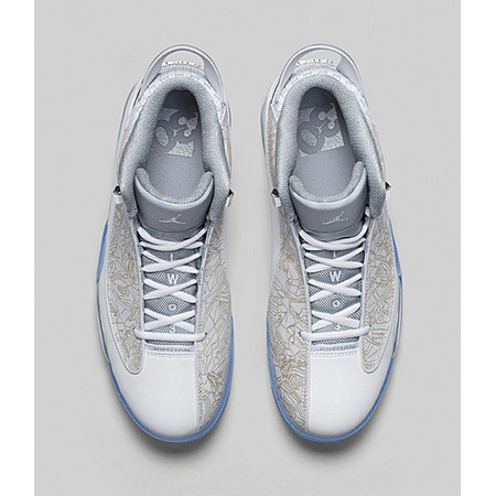 Air Jordan Dub Zero Laser "White" (100/blanco/gris metálic)